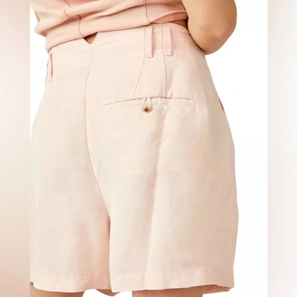 NWT Free People Calla Linen Trouser Shorts